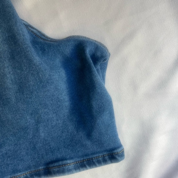 Women's Blue Denim Shorts - Picture 10 of 10